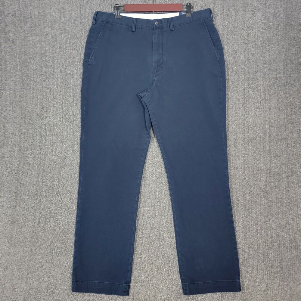 Polo Ralph Lauren Pants Mens 36x30* Blue Classic Fit 100% Cotton Twill Chino